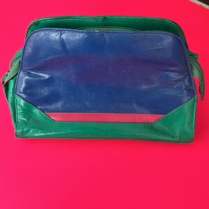 small multicolored vintage purse,can be used as clutch or for cosmetics